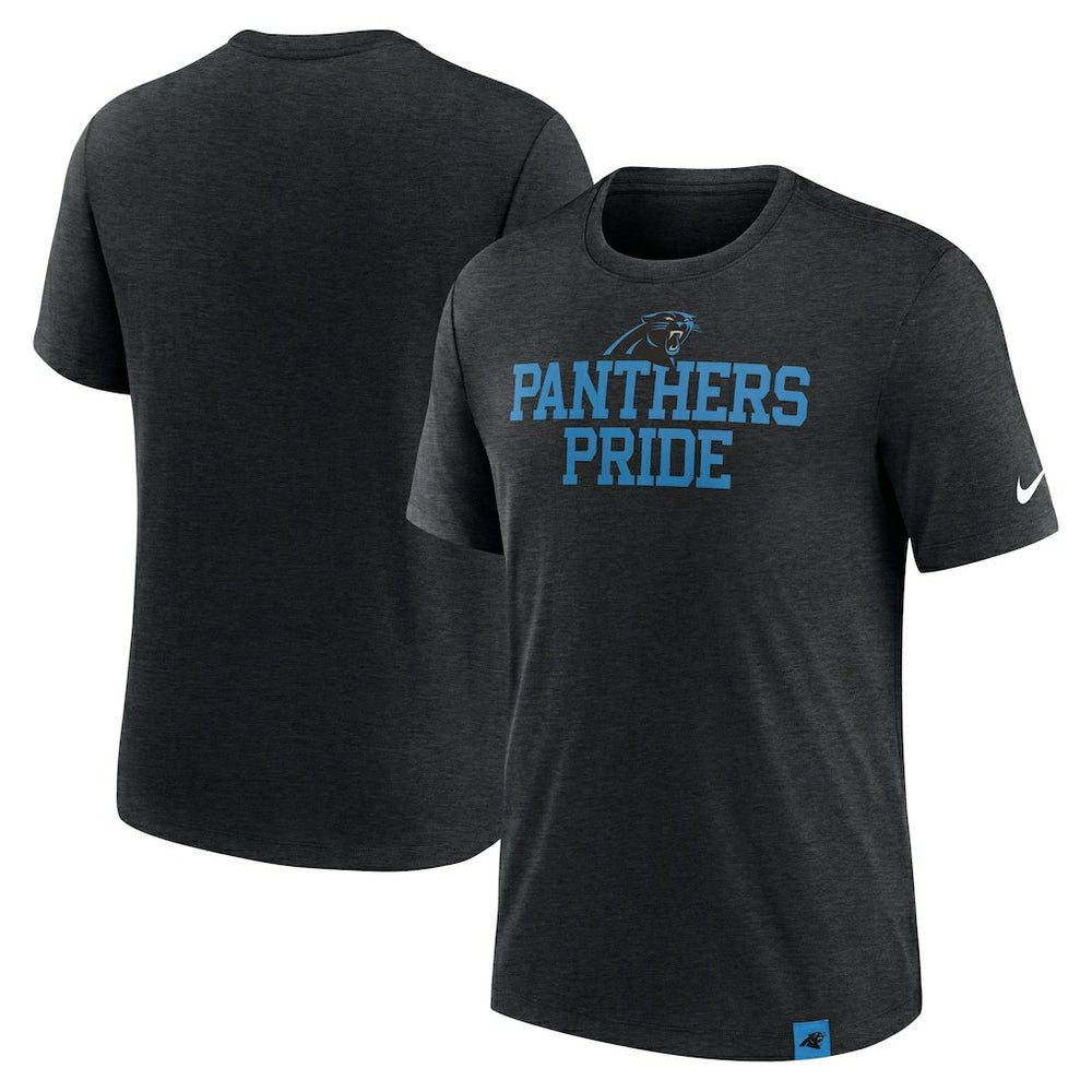 Carolina Panthers Blitz Tri-Blend T-Shirt - Heather Black outlet