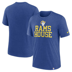 Los Angeles Rams Blitz Tri-Blend T-Shirt - Heather Royal outlet