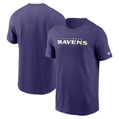 Baltimore Ravens Primetime Wordmark Essential T-Shirt - Purple sale