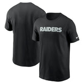 Las Vegas Raiders Primetime Wordmark Essential T-Shirt - Black for sale