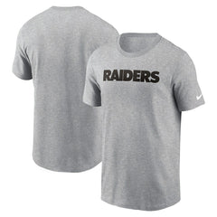 Las Vegas Raiders Primetime Wordmark Essential T-Shirt - Heather Gray sale