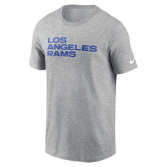 Los Angeles Rams Primetime Wordmark Essential T-Shirt - Heather Gray outlet