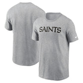 New Orleans Saints Primetime Wordmark Essential T-Shirt - Heather Gray sale