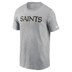 New Orleans Saints Primetime Wordmark Essential T-Shirt - Heather Gray sale
