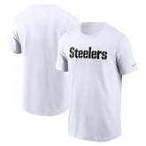 Pittsburgh Steelers Primetime Wordmark Essential T-Shirt - White cheap