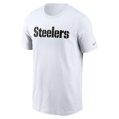 Pittsburgh Steelers Primetime Wordmark Essential T-Shirt - White cheap
