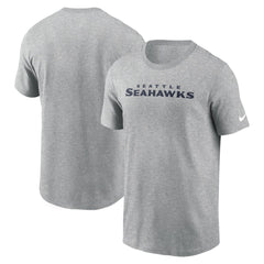 Seattle Seahawks Primetime Wordmark Essential T-Shirt - Heather Gray cheap