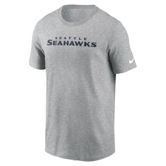 Seattle Seahawks Primetime Wordmark Essential T-Shirt - Heather Gray cheap