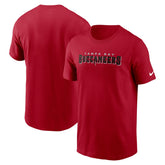 Tampa Bay Buccaneers Primetime Wordmark Essential T-Shirt - Red cheap