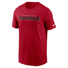 Tampa Bay Buccaneers Primetime Wordmark Essential T-Shirt - Red cheap