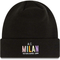 AC Milan New Era Wordmark Cuffed Knit Hat - Black discount