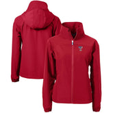 Texas Rangers Cutter & Buck Women's Charter Eco Recycled Full-Zip Jacket Red