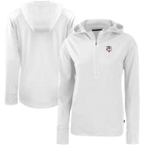 Minnesota Twins Cutter & Buck Women's Daybreak Eco Recycled Half-Zip Hoodie White