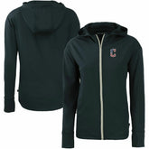 Cleveland Guardians Cutter & Buck Women's Daybreak Eco Recycled Full-Zip Hoodie Navy