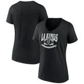 Los Angeles Kings Women's Slapshot V-Neck T-Shirt - Black T-shirts