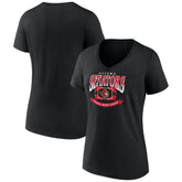 Ottawa Senators Women's Slapshot V-Neck T-Shirt - Black T-shirts
