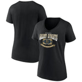 Vegas Golden Knights Women's Slapshot V-Neck T-Shirt - Black T-shirts