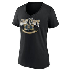 Vegas Golden Knights Women's Slapshot V-Neck T-Shirt - Black T-shirts