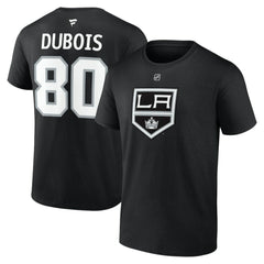 Pierre-Luc Dubois Los Angeles Kings Fanatics Authentic Stack Name & Number T-Shirt - Black T-shirts
