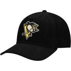 Pittsburgh Penguins American Needle Corduroy Chain Stitch Adjustable Hat - Black Hats