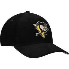 Pittsburgh Penguins American Needle Corduroy Chain Stitch Adjustable Hat - Black Hats
