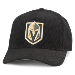 Vegas Golden Knights American Needle Corduroy Chain Stitch Adjustable Hat - Black Hats