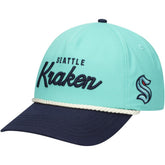 Seattle Kraken American Needle Roscoe Washed Twill Adjustable Hat - Light Blue/Deep Sea Blue Hats