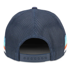 Seattle Kraken American Needle HotFoot Stripes Trucker Adjustable Hat - Deep Sea Blue Hats