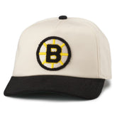 Boston Bruins American Needle Burnett Adjustable Hat - White/Black Hats