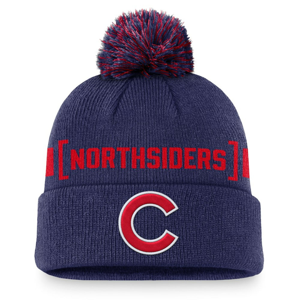 Chicago Cubs Hometown Peak Cuffed Knit Hat with Pom Royal