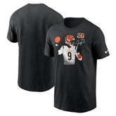 Joe Burrow Cincinnati Bengals Player Graphic T-Shirt - Black for sale