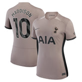 James Maddison Tottenham Hotspur Women's 2023/24 Third Stadium Replica Player Jersey – Tan
