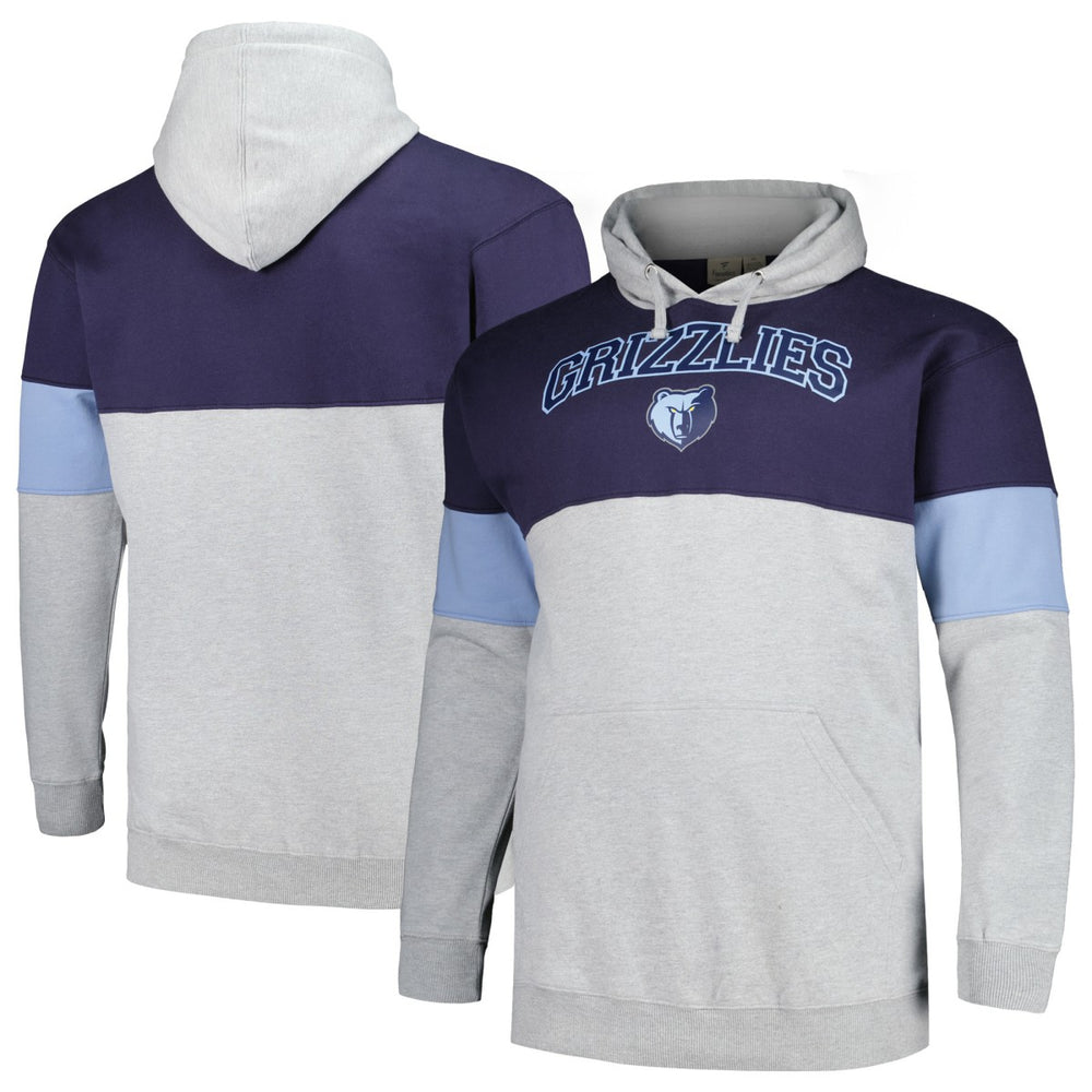 Memphis Grizzlies Big & Tall Pullover Hoodie - Navy/Light Blue discount