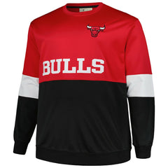 Chicago Bulls Big & Tall Split Pullover Sweatshirt sale - Red/Black on sale