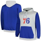 Philadelphia 76ers Big & Tall Primary Arctic Pullover Hoodie - Royal/Silver for sale