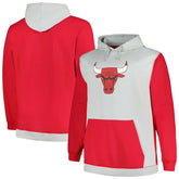 Chicago Bulls Big & Tall Primary Arctic Pullover Hoodie - Red/Silver for sale