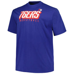 Philadelphia 76ers Big & Tall Short Sleeve & Long Sleeve T-Shirt Set - Royal/Red discount