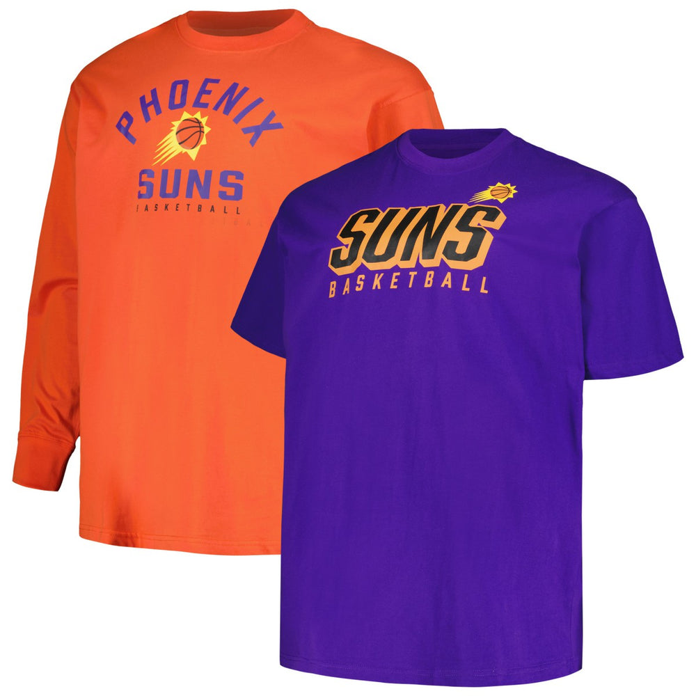 Phoenix Suns Big & Tall Short Sleeve & Long Sleeve T-Shirt Set - Purple/Orange outlet