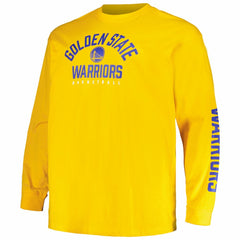 Golden State Warriors Big & Tall Short Sleeve & Long Sleeve T-Shirt Set sale - Royal/Gold for sale