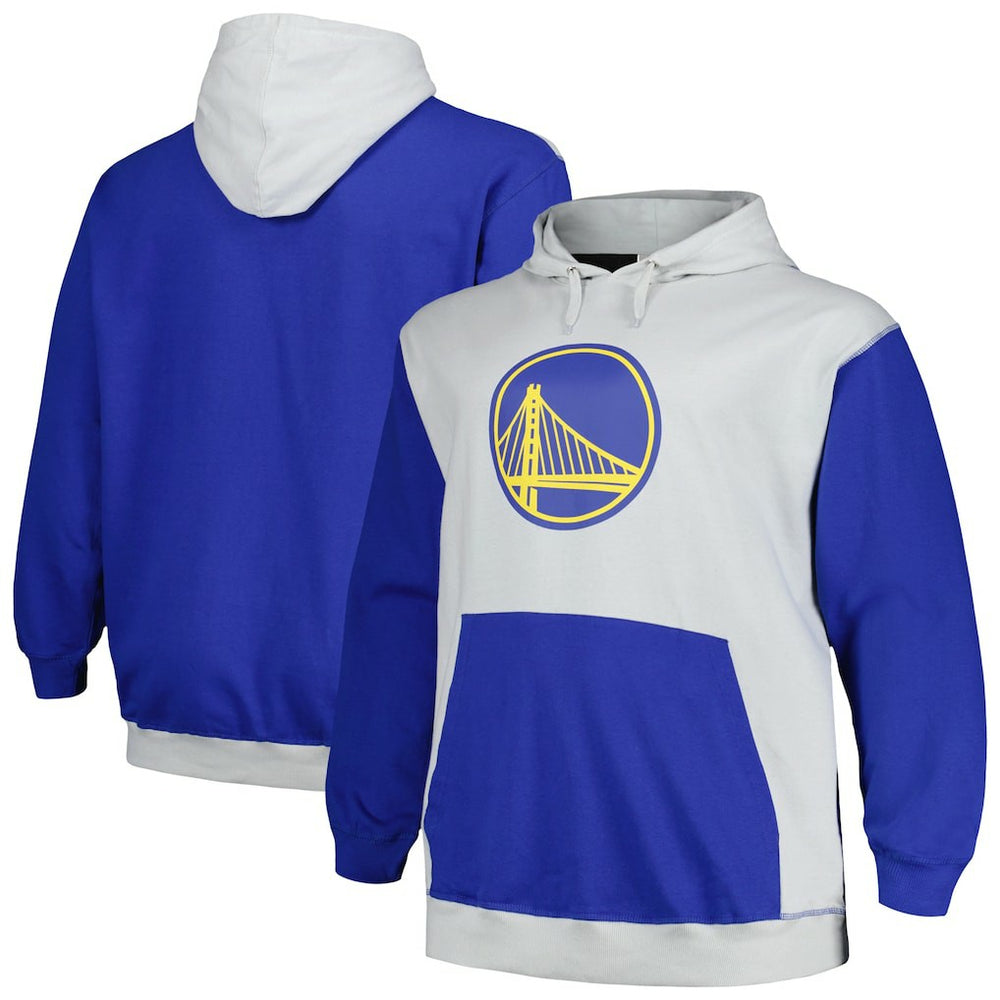 Golden State Warriors Big & Tall Primary Arctic Pullover Hoodie sale - Royal/Silver online
