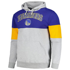 Golden State Warriors Contrast Pieced Pullover Hoodie sale - Royal on sale