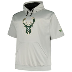 Milwaukee Bucks Big & Tall Logo Pullover Hoodie - Silver on sale