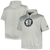 Brooklyn Nets Big & Tall Logo Pullover Hoodie - Silver sale