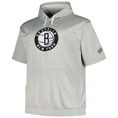 Brooklyn Nets Big & Tall Logo Pullover Hoodie - Silver sale