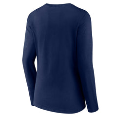 Houston Astros Women's Official Logo V-Neck Long Sleeve T-Shirt Navy