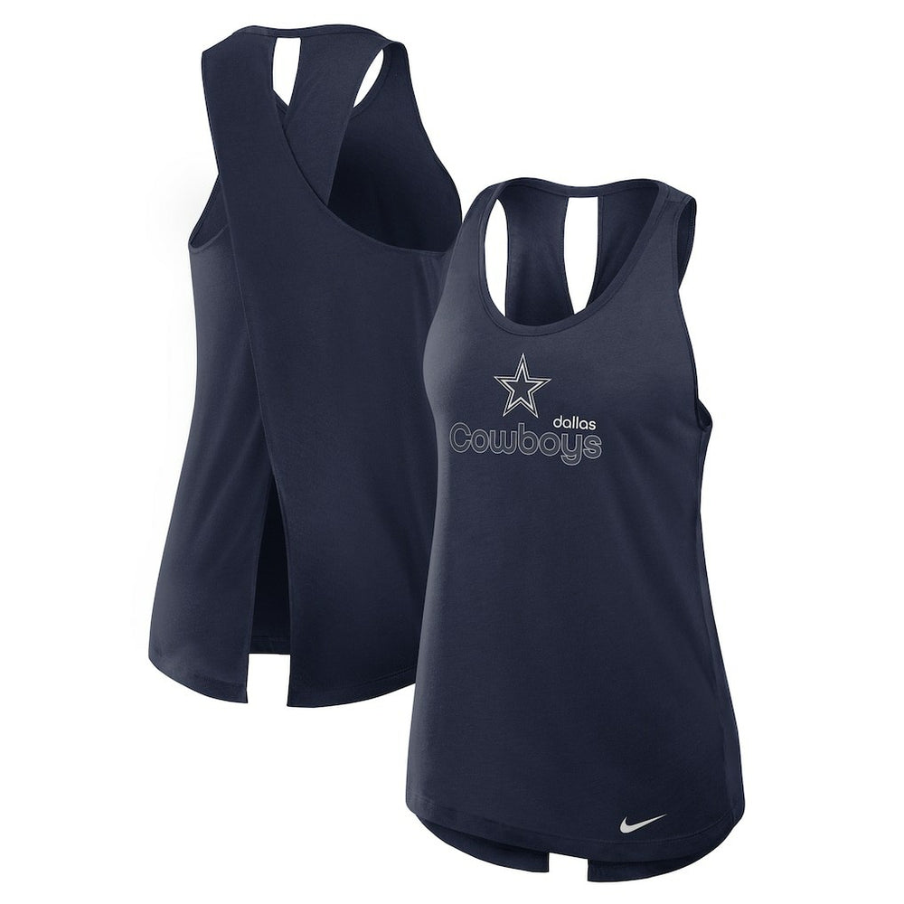 Dallas Cowboys Women's Plus Size Performance Tank Top - Navy discount