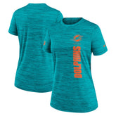 Miami Dolphins Women's Sideline Velocity Dri-FIT T-Shirt - Aqua cheap