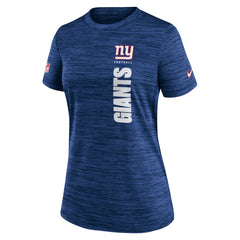New York Giants Women's Sideline Velocity Dri-FIT T-Shirt - Royal sale