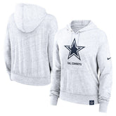 Dallas Cowboys Women's Gym Vintage Logo Pullover Hoodie - White online