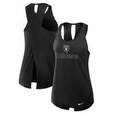 Las Vegas Raiders Women's Open-Back Crisscross Dri-FIT Tank Top - Black cheap